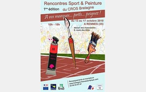   Sport et peinture  à Rennes du 13 au 17 Octobre