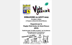 VIDE GRENIER 23 AOÛT 2015