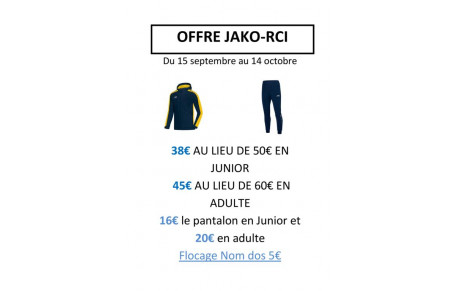 Survêtement RCI