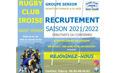 Groupe sénior: Le RCI recrute!