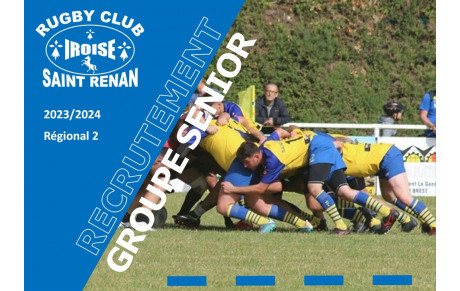 Recrutement groupe sénior saison 2023/2024